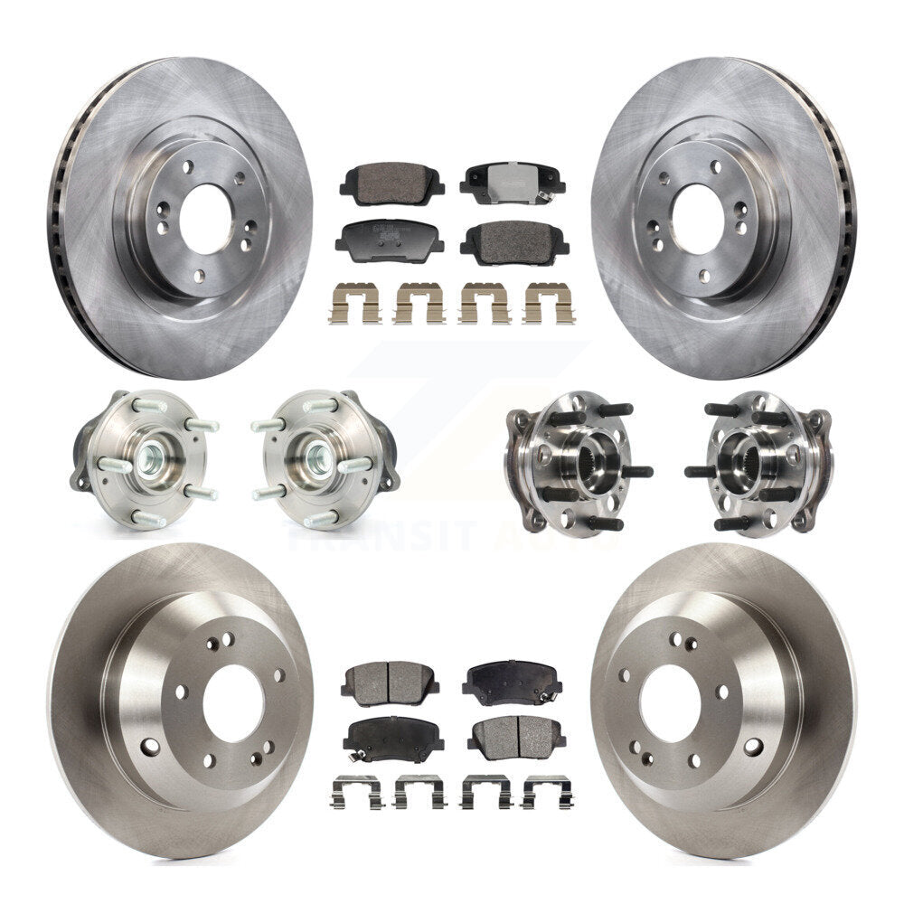 Kit de Rotor et de plaquettes de frein, roulement de moyeu avant et arrière (10 pièces), pour Hyundai Santa Fe Spor