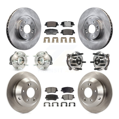 Kit de Rotor et de plaquettes de frein, roulement de moyeu avant et arrière (10 pièces), pour Hyundai Santa Fe Spor