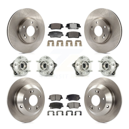 Kit de Rotor et de plaquettes de frein, roulement de moyeu avant et arrière (10 pièces), pour Hyundai Santa Fe Kia AW