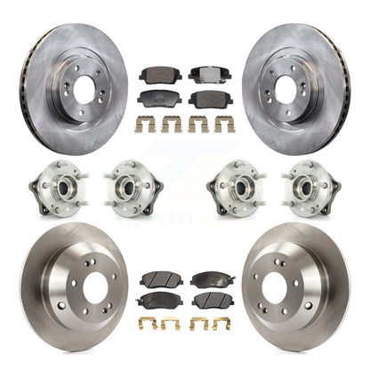 Kit de Rotor et de plaquettes de frein à disque, roulement de moyeu avant et arrière (10 pièces) pour Hyundai Santa Fe X