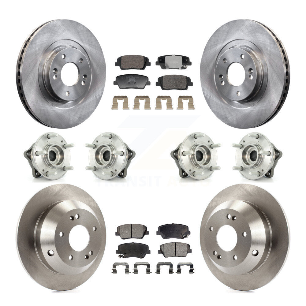 Kit de plaquettes de Rotor de frein, roulement de moyeu avant et arrière (10 pièces), pour Hyundai Santa Fe Sport Ki