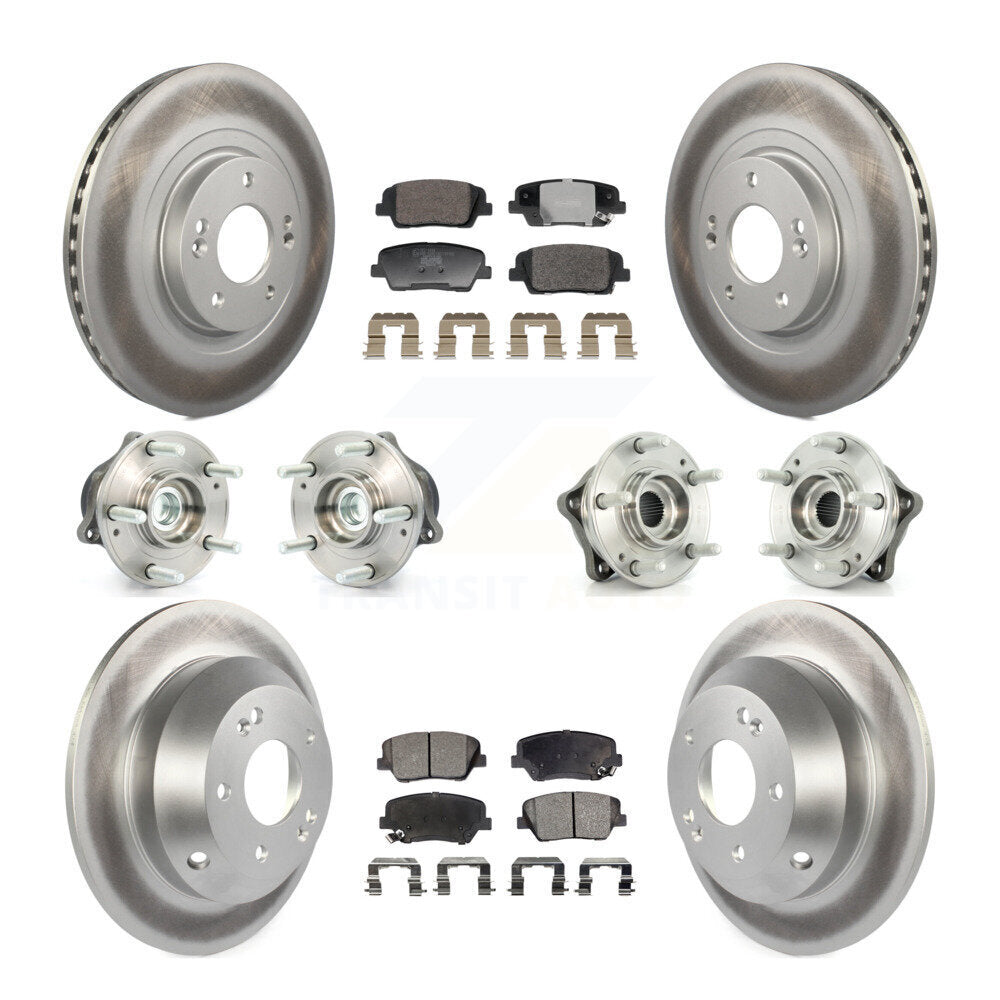 Kit de plaquettes de rotor de frein, roulement de moyeu avant et arrière (10 pièces), pour Hyundai Santa Fe Ki