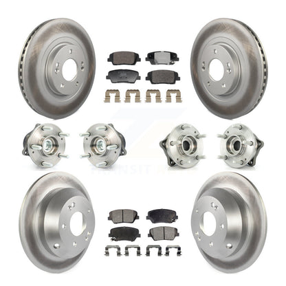 Kit de plaquettes de rotor de frein, roulement de moyeu avant et arrière (10 pièces), pour Hyundai Santa Fe Ki