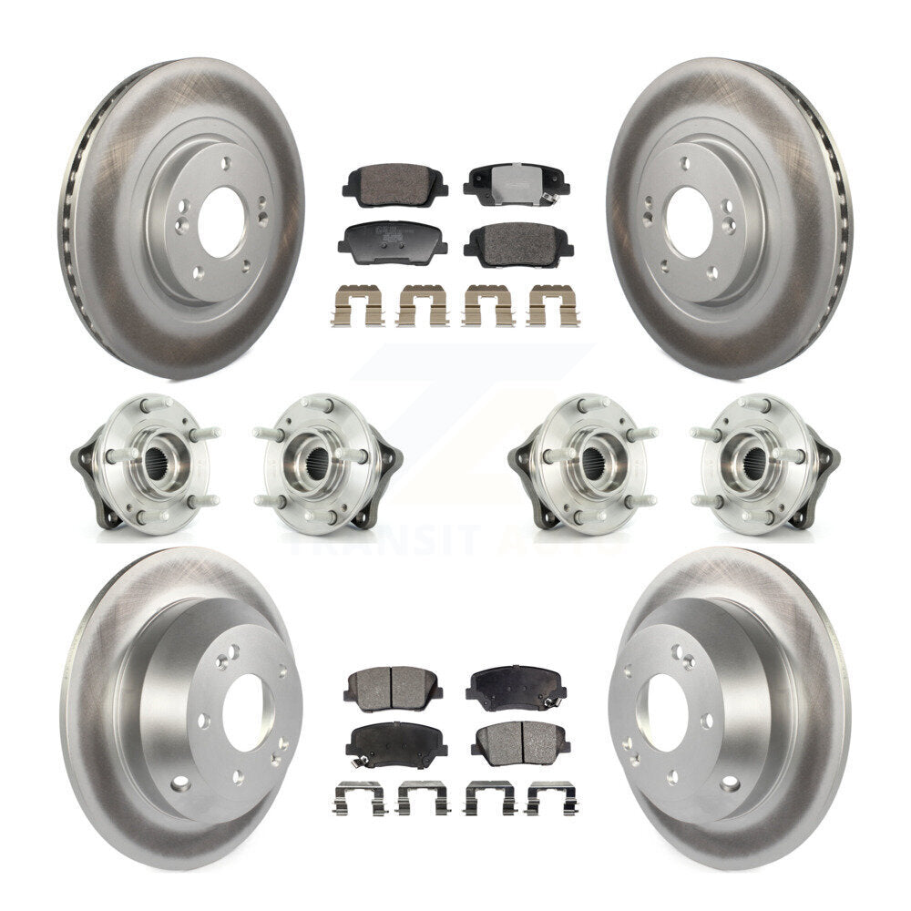 Kit de plaquettes de rotor de frein, roulement de moyeu avant et arrière (10 pièces), pour Hyundai Santa Fe Ki