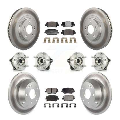 Kit de plaquettes de rotor de frein, roulement de moyeu avant et arrière (10 pièces), pour Hyundai Santa Fe Ki