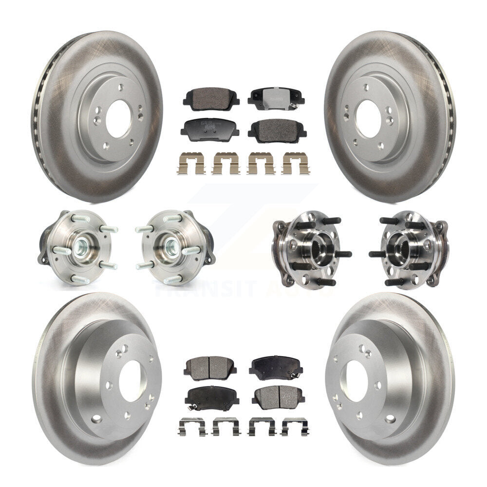 Kit de Rotor et de plaquettes de frein enduits de roulement de moyeu avant et arrière, pour Hyundai Santa Fe Spor