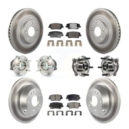 Kit de Rotor et de plaquettes de frein enduits de roulement de moyeu avant et arrière, pour Hyundai Santa Fe Spor