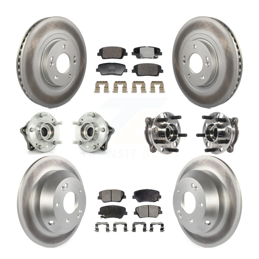 Kit de Rotor et de plaquettes de frein enduits de roulement de moyeu avant et arrière, pour Hyundai Santa Fe Spor