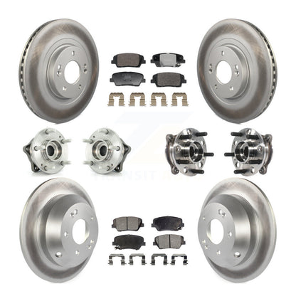 Kit de Rotor et de plaquettes de frein enduits de roulement de moyeu avant et arrière, pour Hyundai Santa Fe Spor