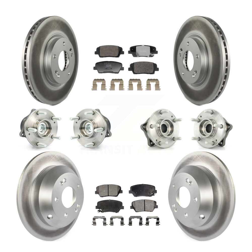 Kit de plaquettes de rotor de frein, roulement de moyeu avant et arrière (10 pièces), pour Hyundai Santa Fe Ki