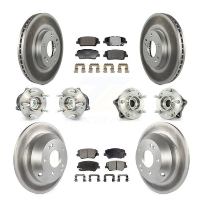 Kit de plaquettes de rotor de frein, roulement de moyeu avant et arrière (10 pièces), pour Hyundai Santa Fe Ki