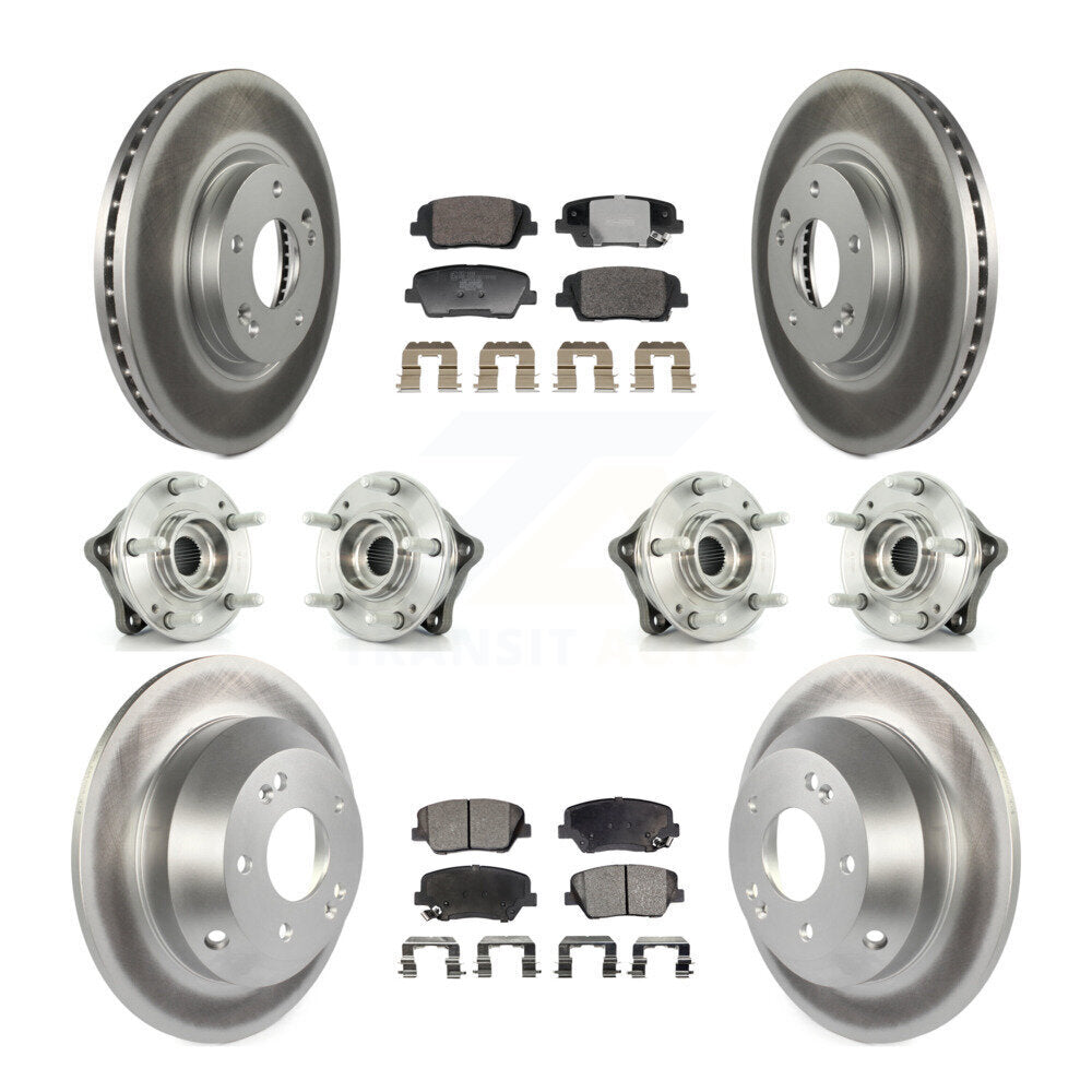 Kit de plaquettes de rotor de frein, roulement de moyeu avant et arrière (10 pièces), pour Hyundai Santa Fe Ki