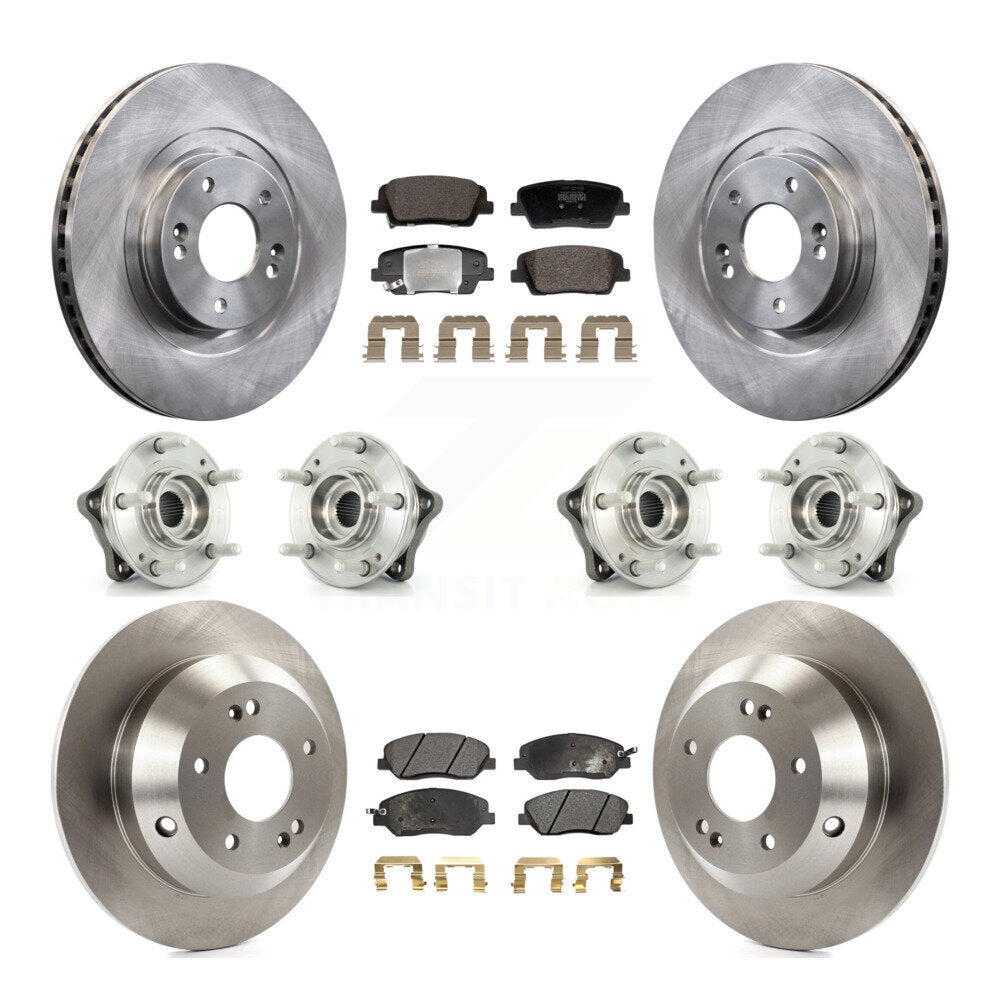 Kit de Rotor et de plaquettes de frein à disque, roulement de moyeu avant et arrière (10 pièces) pour Hyundai Santa Fe X