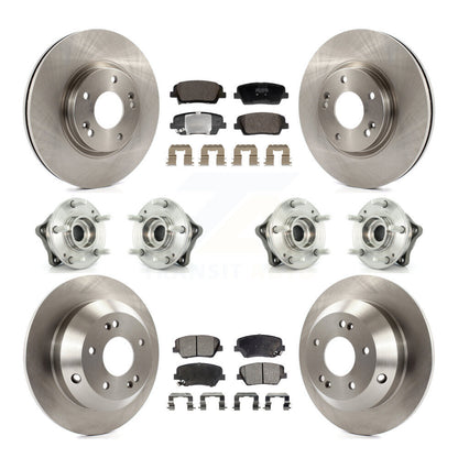 Kit de Rotor et de plaquettes de frein, roulement de moyeu avant et arrière (10 pièces), pour Hyundai Santa Fe Kia AW