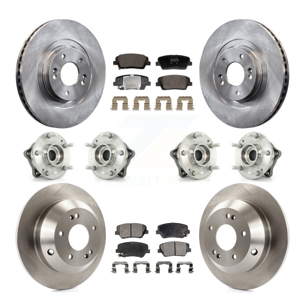 Kit de plaquettes de Rotor de frein, roulement de moyeu avant et arrière (10 pièces), pour Hyundai Santa Fe Sport Ki
