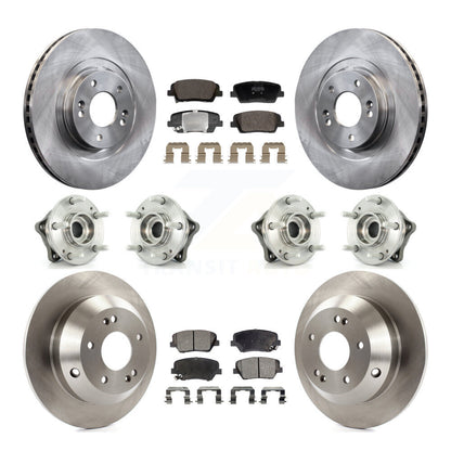 Kit de plaquettes de Rotor de frein, roulement de moyeu avant et arrière (10 pièces), pour Hyundai Santa Fe Sport Ki