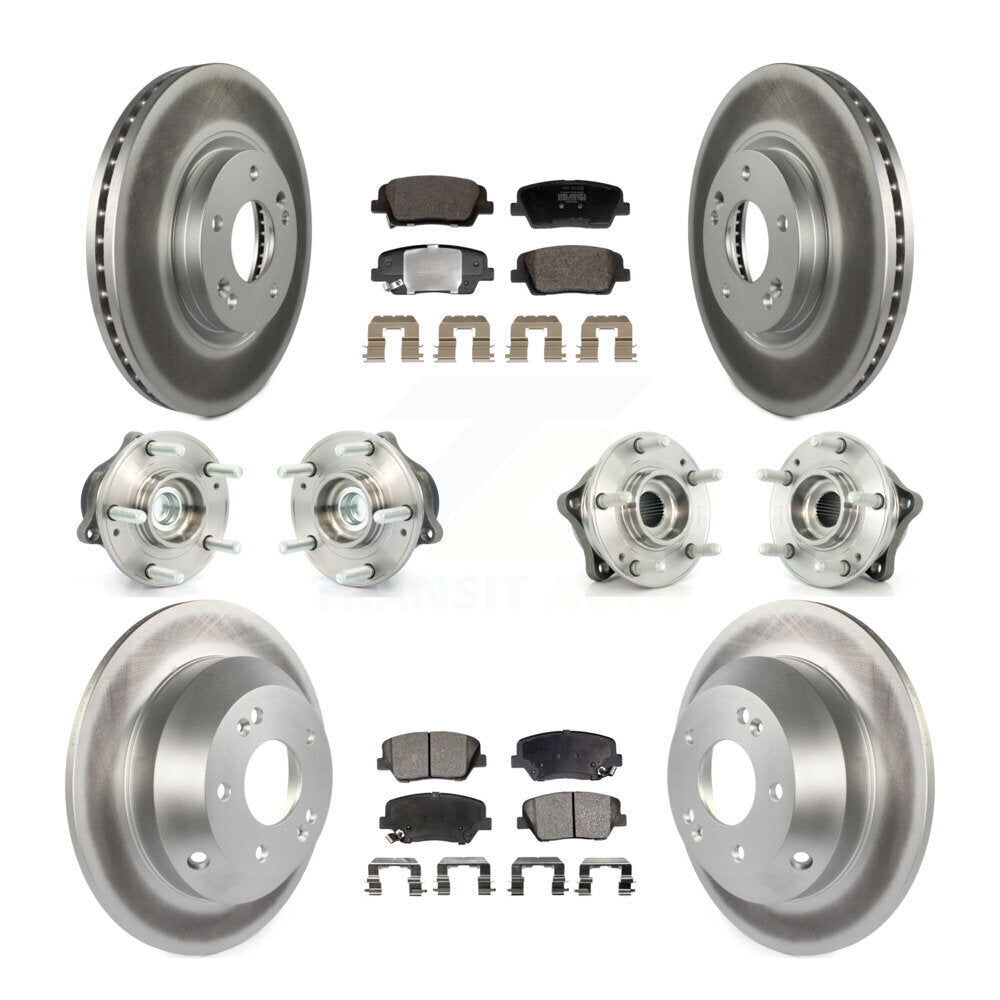Kit de plaquettes de rotor de frein, roulement de moyeu avant et arrière (10 pièces), pour Hyundai Santa Fe Ki