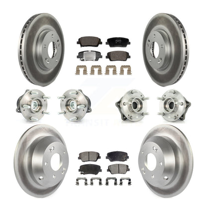 Kit de plaquettes de rotor de frein, roulement de moyeu avant et arrière (10 pièces), pour Hyundai Santa Fe Ki