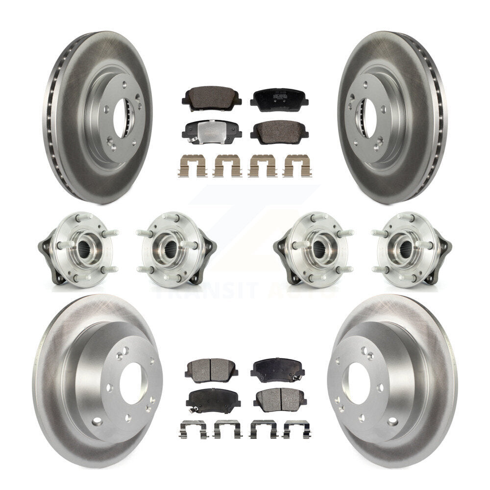 Kit de plaquettes de rotor de frein, roulement de moyeu avant et arrière (10 pièces), pour Hyundai Santa Fe Ki