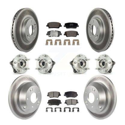 Kit de plaquettes de rotor de frein, roulement de moyeu avant et arrière (10 pièces), pour Hyundai Santa Fe Ki