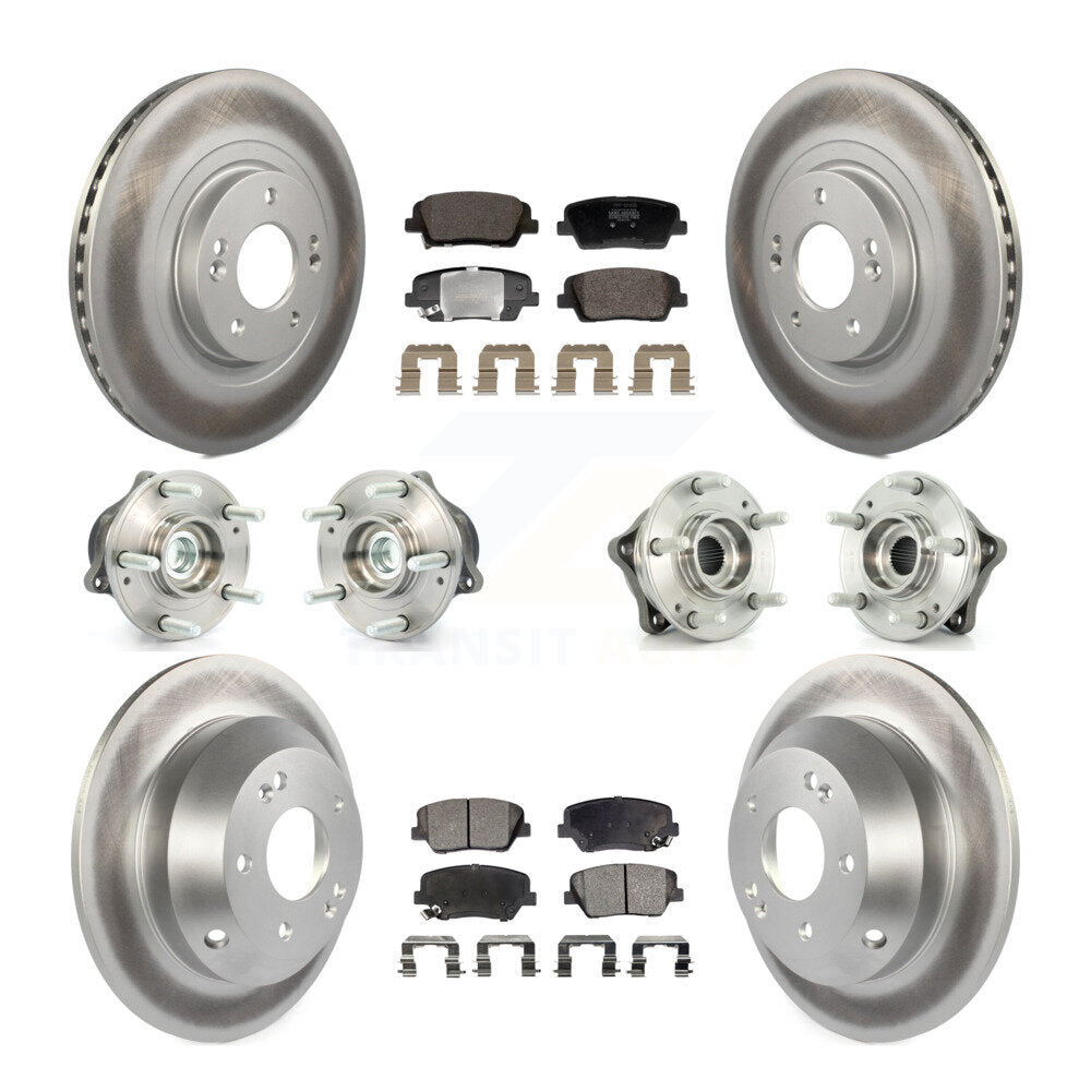 Kit de plaquettes de rotor de frein, roulement de moyeu avant et arrière (10 pièces), pour Hyundai Santa Fe Ki