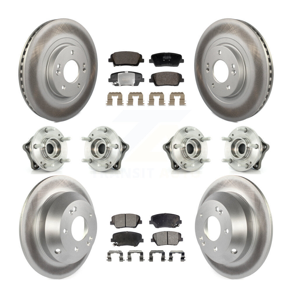 Kit de plaquettes de rotor de frein, roulement de moyeu avant et arrière (10 pièces), pour Hyundai Santa Fe Ki