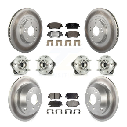 Kit de plaquettes de rotor de frein, roulement de moyeu avant et arrière (10 pièces), pour Hyundai Santa Fe Ki