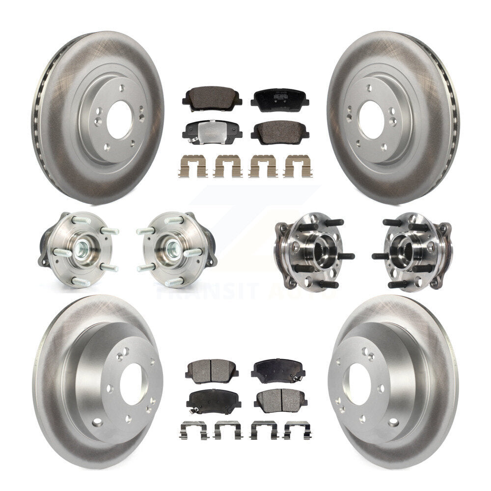 Kit de Rotor et de plaquettes de frein enduits de roulement de moyeu avant et arrière, pour Hyundai Santa Fe Spor