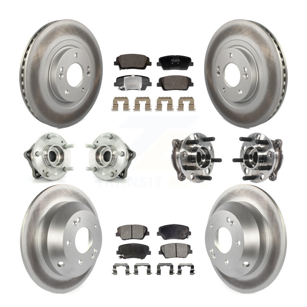 Kit de Rotor et de plaquettes de frein enduits de roulement de moyeu avant et arrière, pour Hyundai Santa Fe Spor