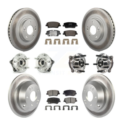 Kit de Rotor et de plaquettes de frein enduits de roulement de moyeu avant et arrière, pour Hyundai Santa Fe Spor