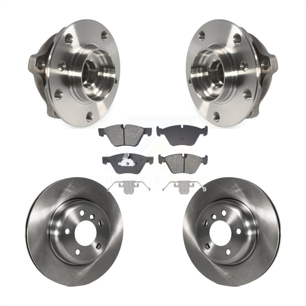 Kit de rotors et plaquettes de frein à disque, ensemble de roulements de moyeu avant, pour BMW 528i xDrive