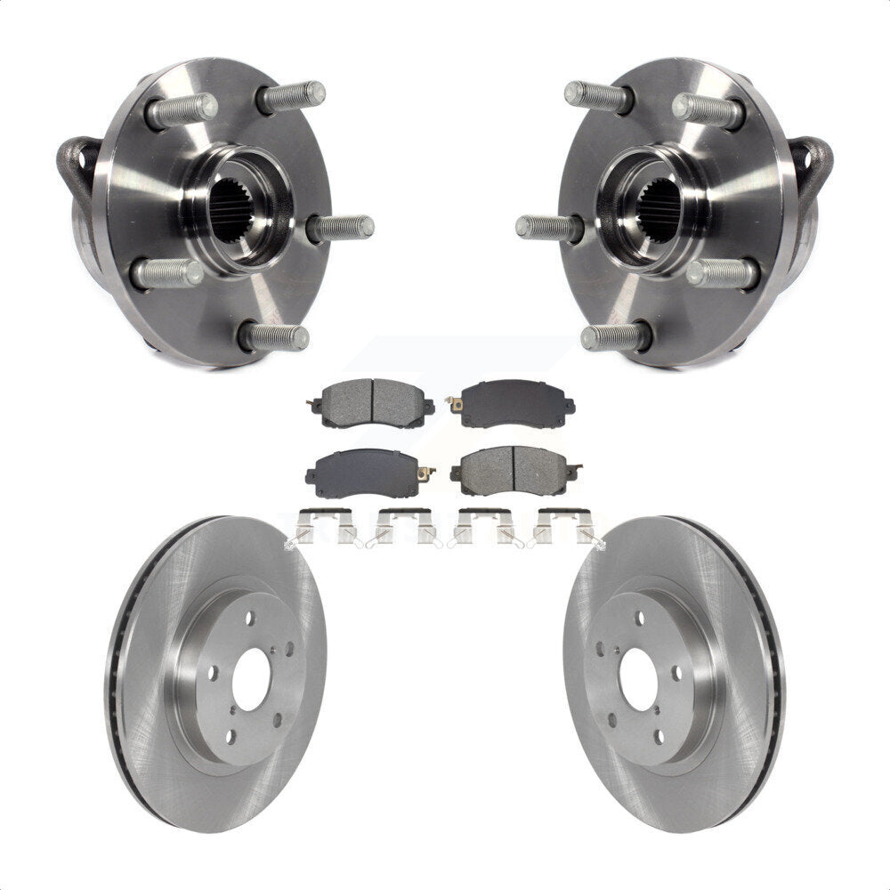 Ensemble de roulements de moyeu avant, Rotors et plaquettes de frein à disque pour Subaru Forester