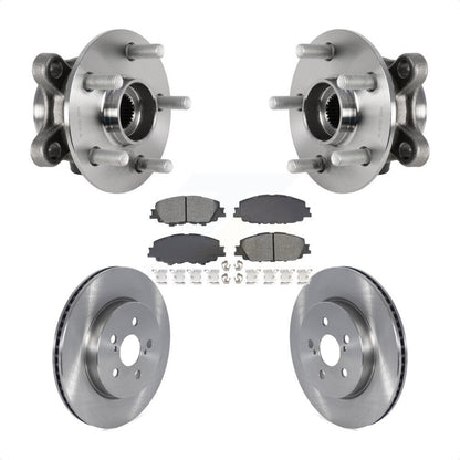 Ensemble de roulement de moyeu avant, Rotor de frein et Kit de plaquettes pour Toyota Corolla Prius Prim