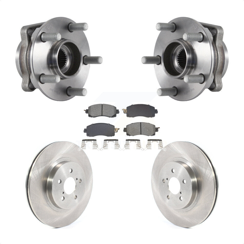 Kit de plaquettes de Rotor de frein à disque, ensemble de roulements de moyeu avant pour Subaru Crosstrek Imprez