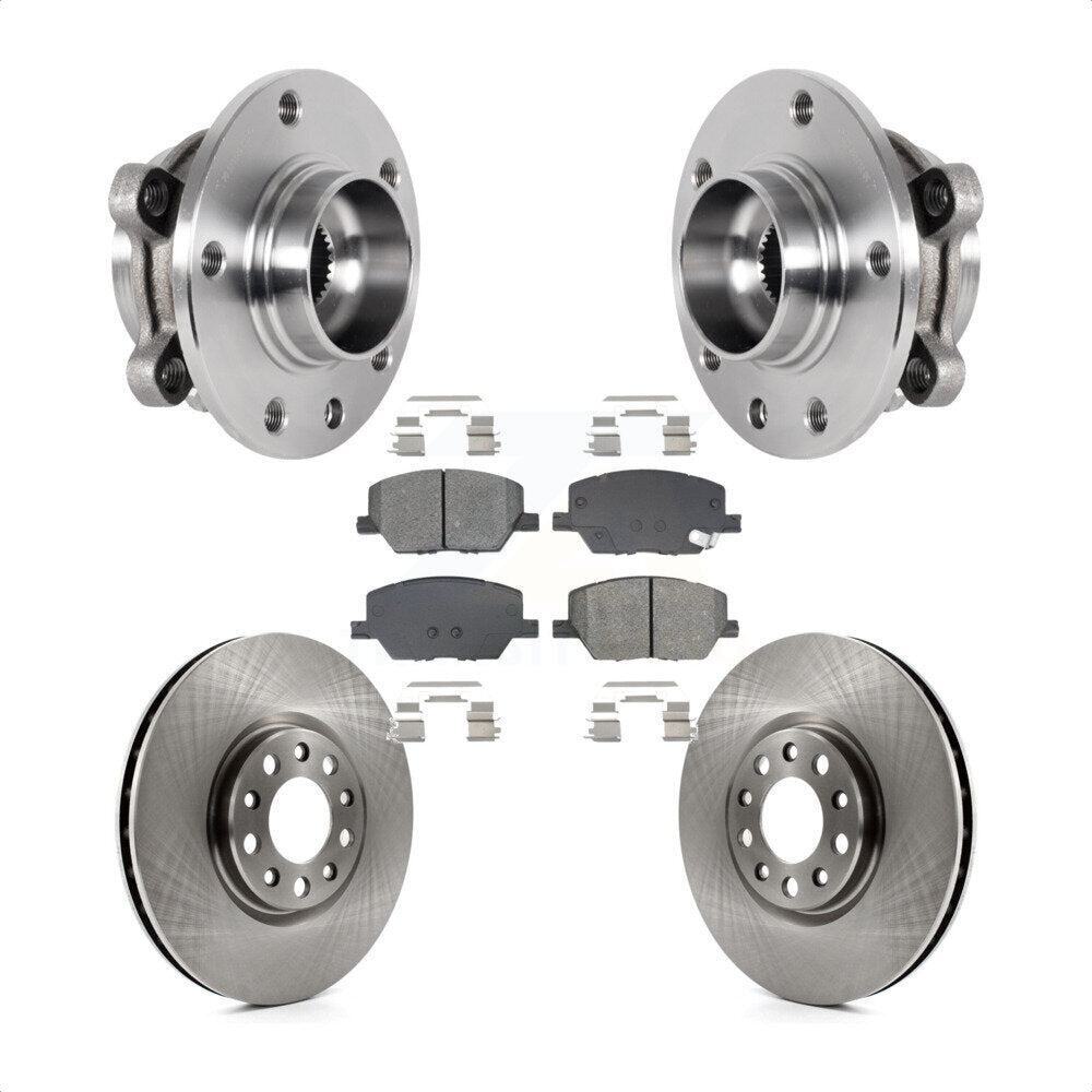 Kit de Rotor et de plaquettes de frein à disque, roulement de moyeu avant, pour Jeep Compass Renegade Fiat 500