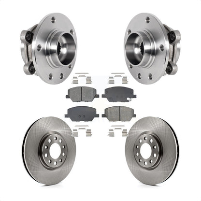 Kit de Rotor et de plaquettes de frein à disque, roulement de moyeu avant, pour Jeep Compass Renegade Fiat 500
