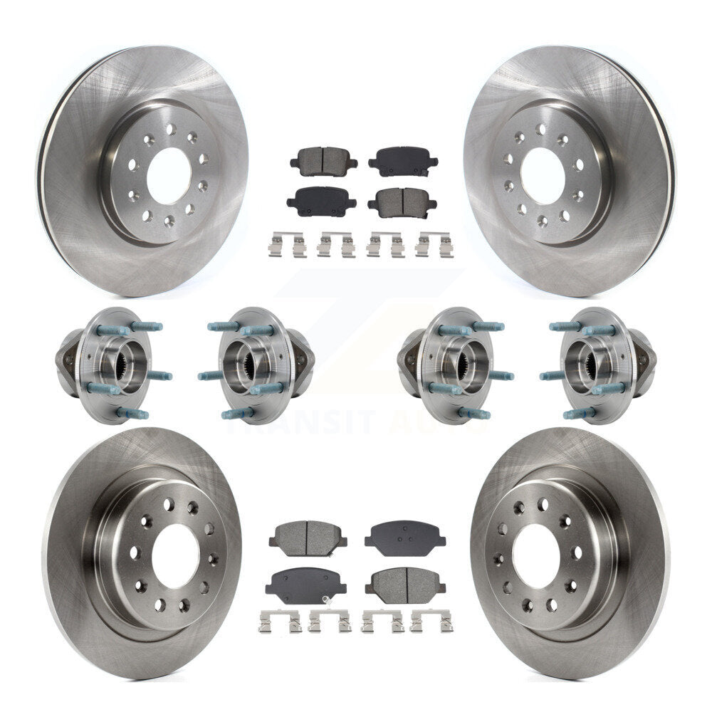 Kit de plaquettes de Rotor de frein à disque, roulement de moyeu avant et arrière (10 pièces) pour Chevrolet Equinox GM