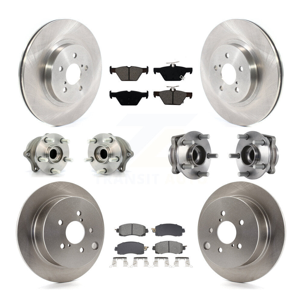 Kit de Rotor et plaquettes de frein à disque, roulement de moyeu avant et arrière (10 pièces) pour Subaru Crosstre