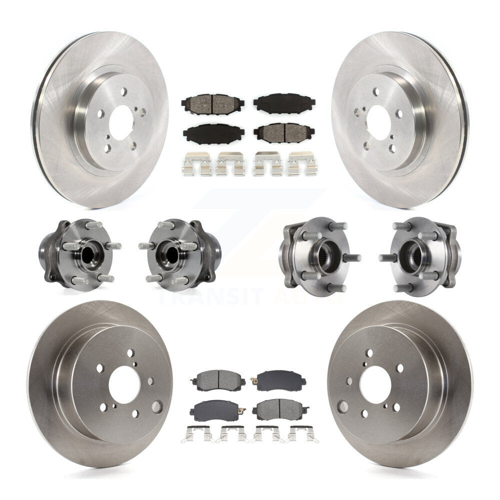 Kit de Rotor et de plaquettes de frein, roulement de moyeu avant et arrière (10 pièces) pour Subaru Crosstrek Imprez