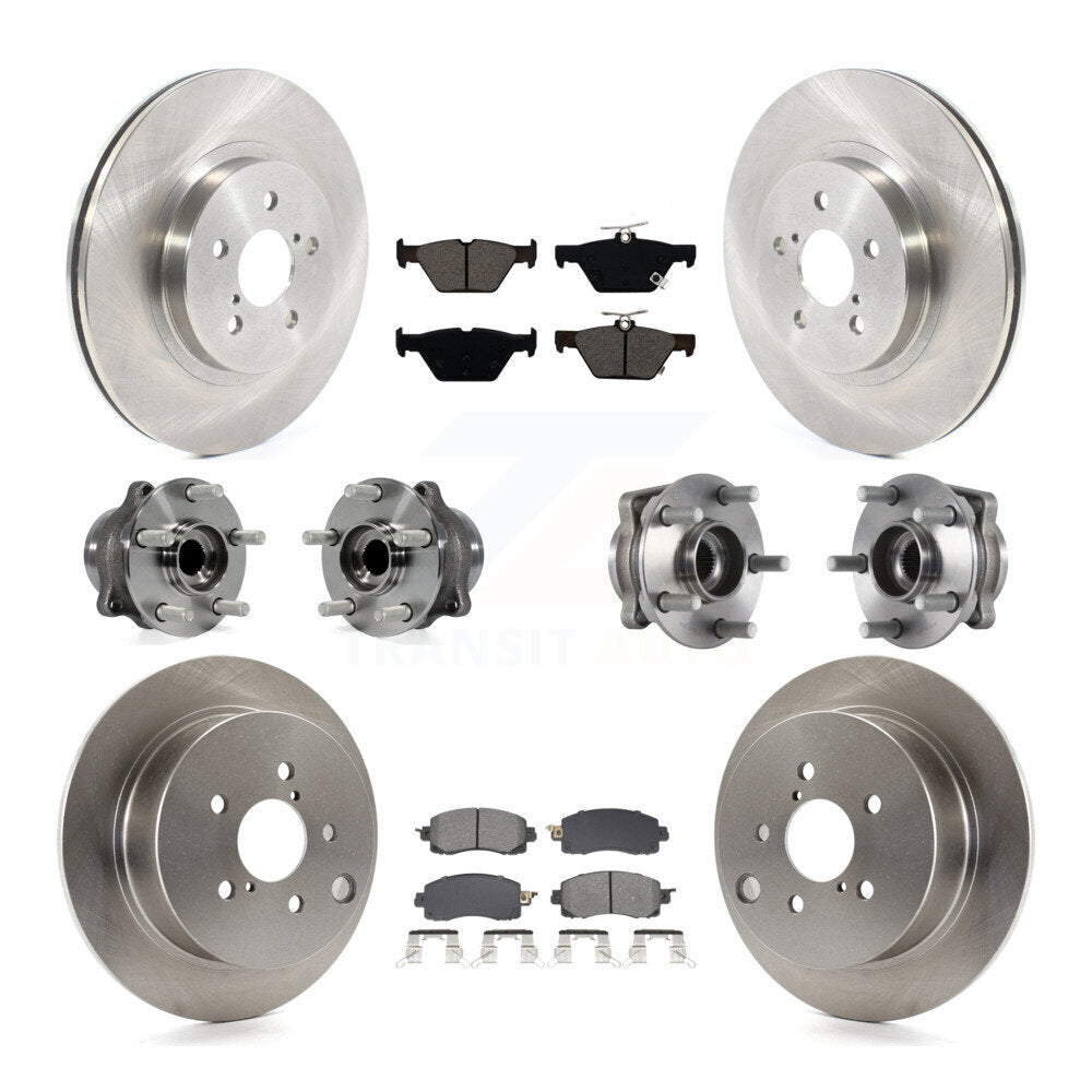 Kit de Rotor et plaquettes de frein à disque, roulement de moyeu avant et arrière (10 pièces) pour Subaru Crosstre