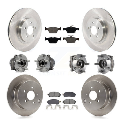 Kit de Rotor et plaquettes de frein à disque, roulement de moyeu avant et arrière (10 pièces) pour Subaru Crosstre