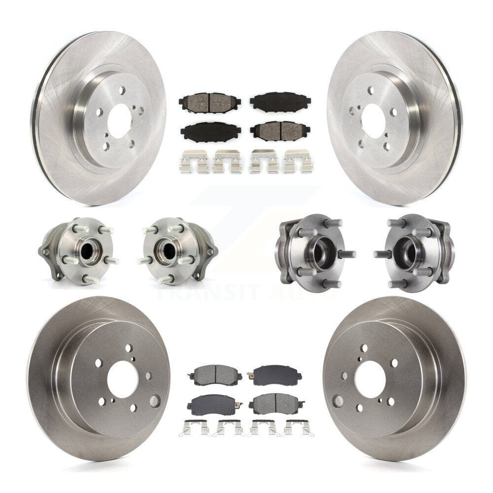 Kit de Rotor et plaquettes de frein à disque, roulement de moyeu avant et arrière (10 pièces) pour Subaru Crosstre