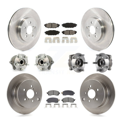 Kit de Rotor et plaquettes de frein à disque, roulement de moyeu avant et arrière (10 pièces) pour Subaru Crosstre