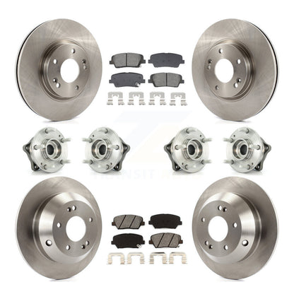 Kit de Rotor et de plaquettes de frein, roulement de moyeu avant et arrière (10 pièces), pour Hyundai Santa Fe Kia AW