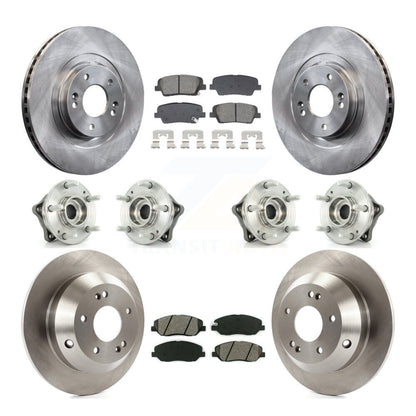 Kit de Rotor et de plaquettes de frein à disque, roulement de moyeu avant et arrière (10 pièces) pour Hyundai Santa Fe X