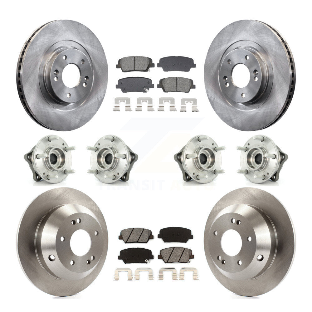 Kit de plaquettes de Rotor de frein, roulement de moyeu avant et arrière (10 pièces), pour Hyundai Santa Fe Sport Ki