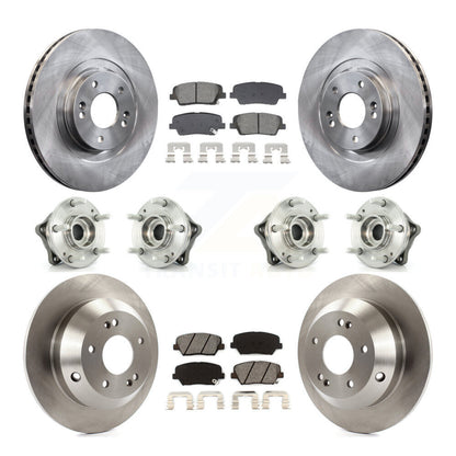 Kit de plaquettes de Rotor de frein, roulement de moyeu avant et arrière (10 pièces), pour Hyundai Santa Fe Sport Ki