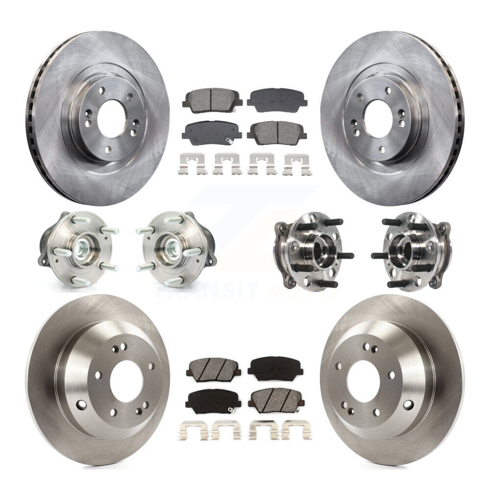 Kit de Rotor et de plaquettes de frein, roulement de moyeu avant et arrière (10 pièces), pour Hyundai Santa Fe Spor