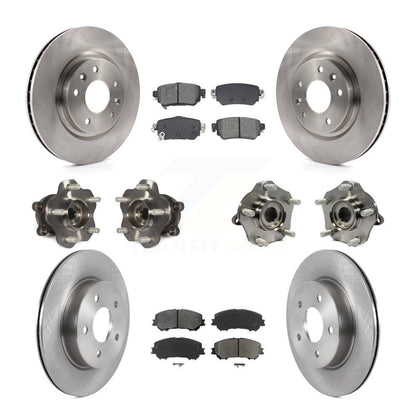 Kit de plaquettes de Rotor de frein, roulement de moyeu avant et arrière (10 pièces) pour Nissan Rogue Sport Qashqa