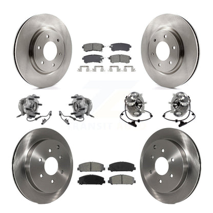 Kit de plaquettes de Rotor de frein, roulement de moyeu avant et arrière (10 pièces) pour INFINITI QX80 Nissan QX5